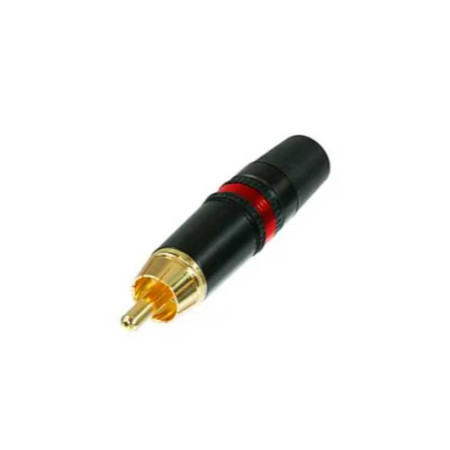 Conector RCA Macho metal rojo REAN NYS373-2