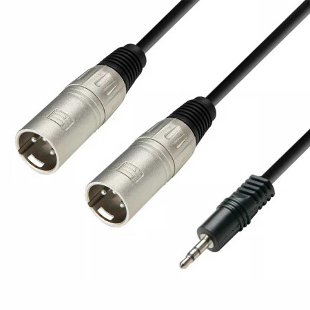 Cable Jack 3.5 Macho a 2 XLR Macho de 1 M