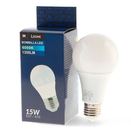 Bombilla Led E27 15W  BLANCO CALIDO 3000K LM7048