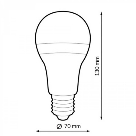 Bombilla Led E27 15W  BLANCO CALIDO 3000K LM7048