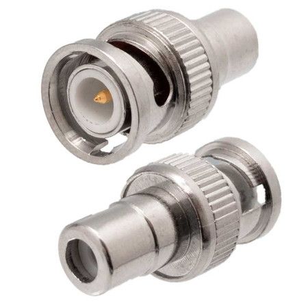 Adaptador BNC Macho a RCA Hembra