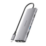 Conversor USB-C Dock 8 en 1 AISENS ASUC-8P033-GR