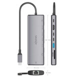 Conversor USB-C Dock 8 en 1 AISENS ASUC-8P033-GR