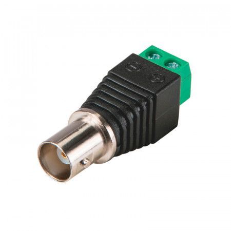 Conector BNC Hembra con salida de 2 terminales