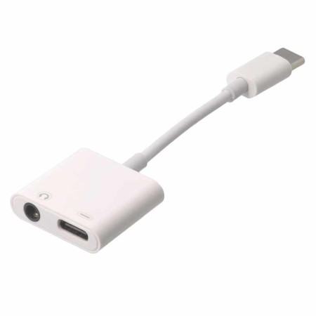Adaptador USB C - USB C con audio y carga
