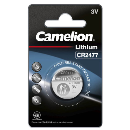 Pila de Litio CAMELION CR2477 tipo botón