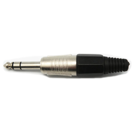 Jack Macho 6,3mm. Estereo - Metal