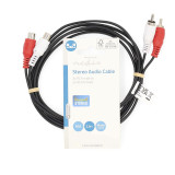 Cable 2 RCA Macho a 2 RCA Hembra de 2,5 m