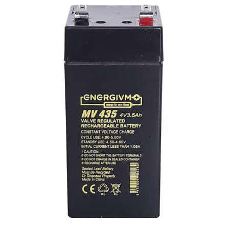 Batería de plomo MV440 ( 4V. 3.5 AMP. )