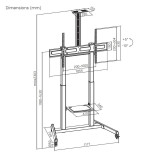 Soporte suelo TV 60"- 100" AISENS FT100TE-403