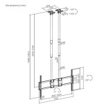 Soporte TV techo 60" A 120" AISENS CT120TLE-395