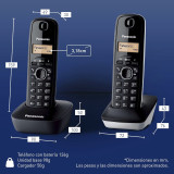 Teléfono inalámbrico PANASONIC TG1612BN DUO