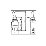 Conmutador de palanca miniatura