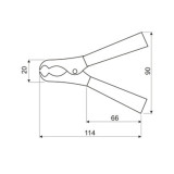 ELECTRO DH. PINZA BATERIA ROJA 100A.