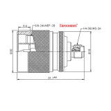 Adaptador N Macho a SMA Hembra