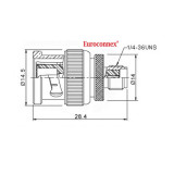Adaptador BNC Macho A SMA Hembra