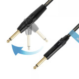 Cable Jack 6.3 Macho a Jack 6.3 Macho 90º 3 m.