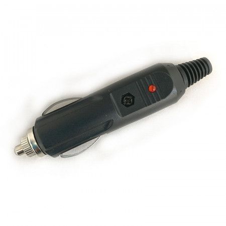 CONECTOR MECHERO AUTOMOVIL con fusible y LED