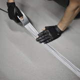 Cinta adhesiva textil plata brillante