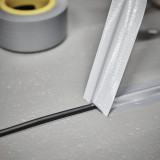 Cinta adhesiva textil plata brillante