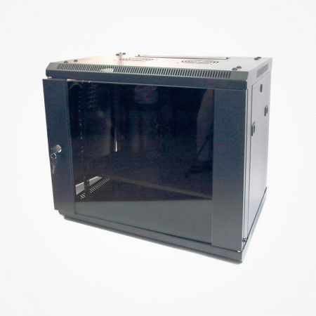 Armario RACK tipo mural 9U 60X45 con refrigeración