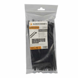 Brida Nylon 300x4,8mm. Negro 100 Unidades