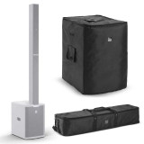 LD SYSTEMS MAUI 28 G3 MIX W Blanco más fundas gratis para satélites y subwoofer