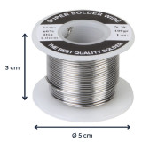 Bobina de estaño 1 mm. 100 g.