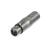 Adaptador NEUTRIK XLR Macho 3C. - XLR Hembra 5C.