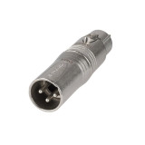 Adaptador NEUTRIK XLR Macho 3C. - XLR Hembra 5C.