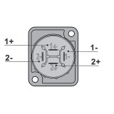 Conector Speakon Base 4 Polos Neutrik NL4MPXX