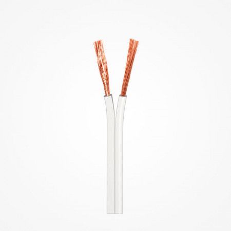 Cable paralelo de altavoz blanco Polarizado
