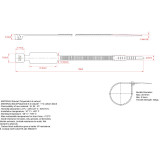 Brida con identificación 4.8x190mm.
