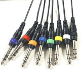 Manguera 8 XLR machos a 8 Jack machos ST. 5 metros
