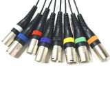 Manguera 8 XLR machos a 8 Jack machos ST. 5 metros
