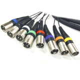 Manguera 8 XLR machos a 8 Jack machos ST. 3 metros