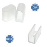 PACK DE TAPONES Y GRAPAS PARA TIRA NEON