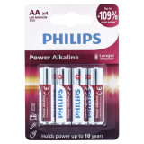 Pila alcalina LR06/AA Philips (4 Unid.)