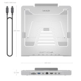 Soporte USB-C Docking AISENS ASUC-7P045-GR