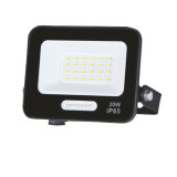 Proyector LED negro 20W BLANCO FRIO 6000K