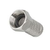 Conector F macho para cable TV 8.0 mm.