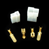 Conector Faston macho-hembra 2 TOMAS
