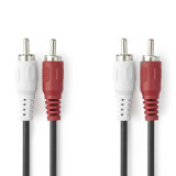 CONEXIÓN 2 RCA MACHO - 2 RCA MACHO 1,5 METROS