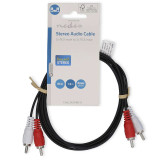 CONEXIÓN 2 RCA MACHO - 2 RCA MACHO 1,5 METROS