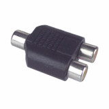 Adaptador 1 RCA hembra a 2 RCA hembra