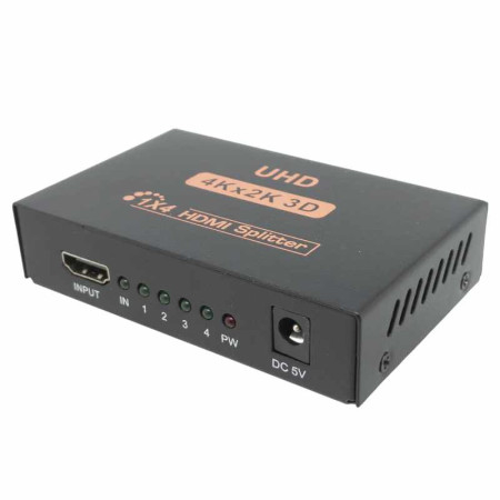 Repartidor HDMI 1 entrada 4 salidas Económico