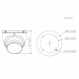 Cámara Domo HDCVI 4EN1 Dahua HAC-HDW1500TLMQ-A