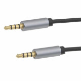 Conexión 4 Pin JACK 3,5mm M. a JACK 3,5mm M. 3 Mt.