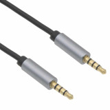 Conexión 4 Pin JACK 3,5mm M. a JACK 3,5mm M. 3 Mt.