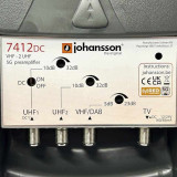Amplificador TV para mástil JOHANSSON 7412DC